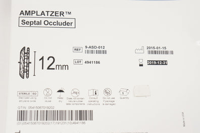 AGA 9-ASD-012 AMPLATZER Septal Occluder 12mm (x)